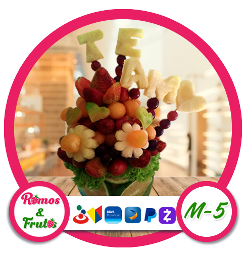 Ramo de fruta Modelo M-05 | Ramos de Frutas, Flores y Chocolate